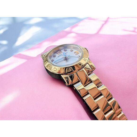 NIB Marc Jacobs MBM3226 Amy Dinky Gold Stainless Steel Women's Watch NWT - Picture 2 of 11